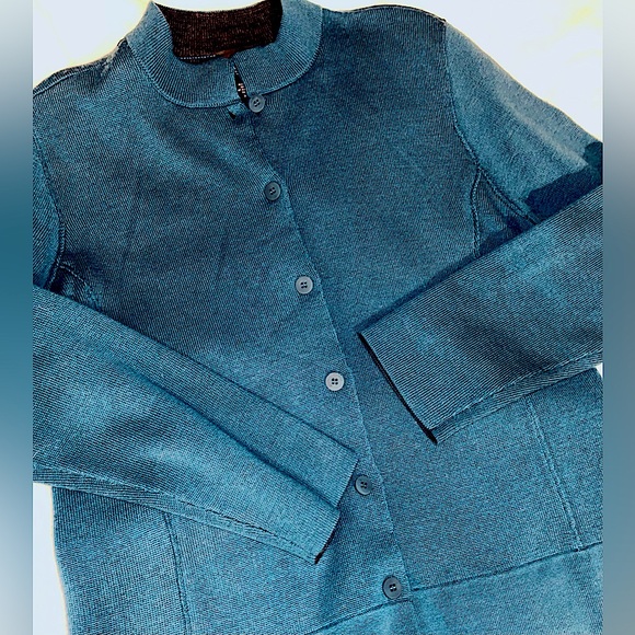 EILEEN FISHER Merino Wool Knit Cardigan - Picture 5 of 8